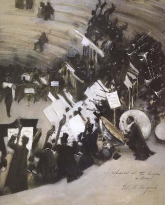 John Singer Sargent Rehearsal of the Pasdeloup Orchestra at the Cirque d'Hiver (mk18) oil painting image